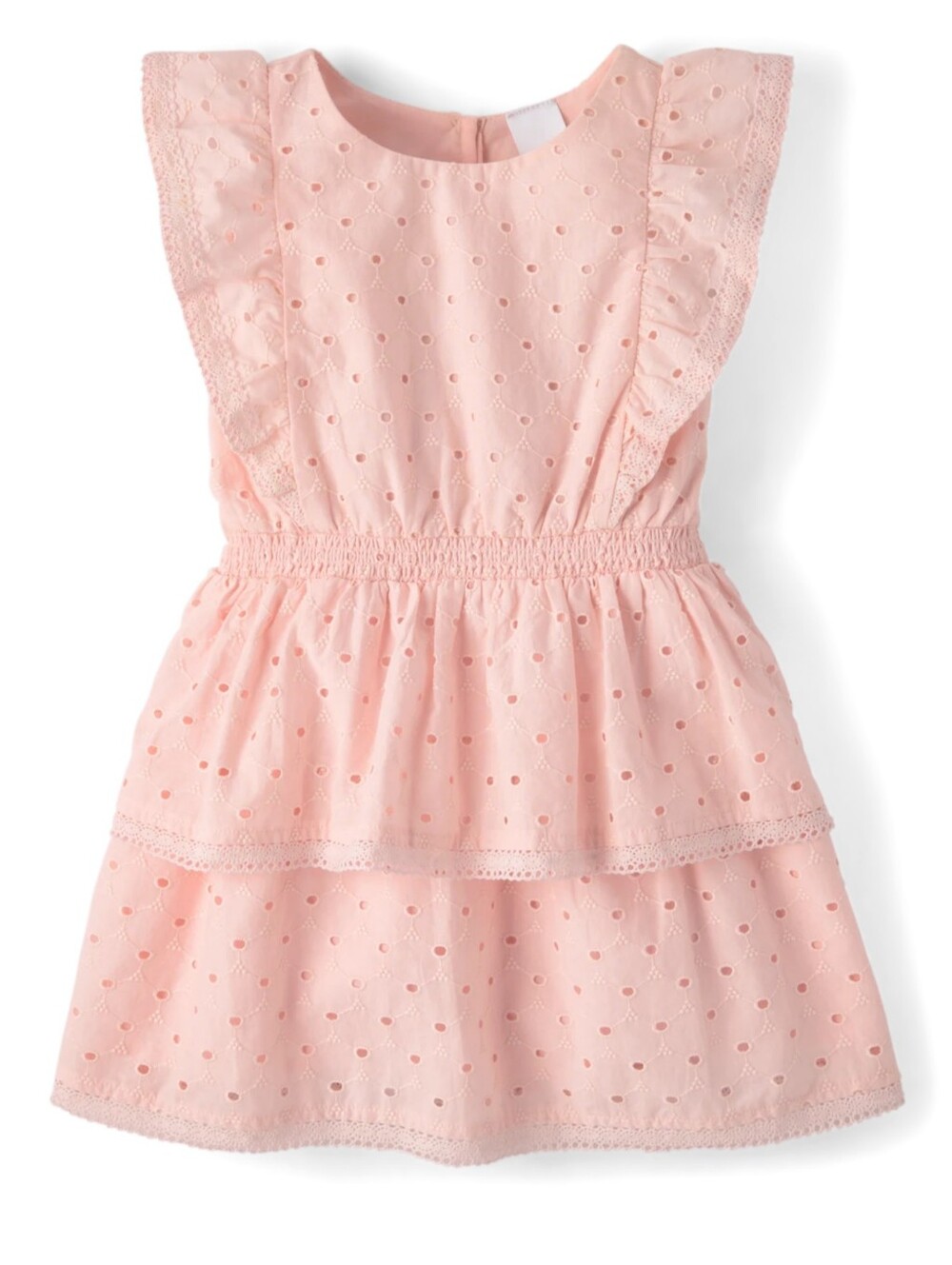 Gymboree Girls Cotton Eyelet Pink Dress Size 10